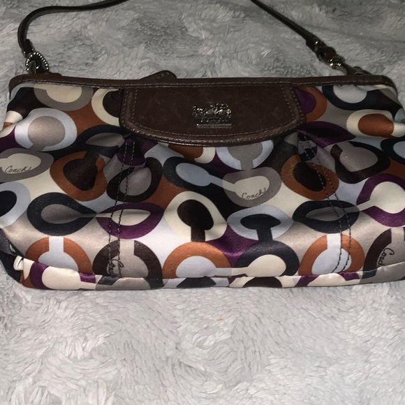 Coach Brown and Multicolor Wristlet - Picture 4 of 5